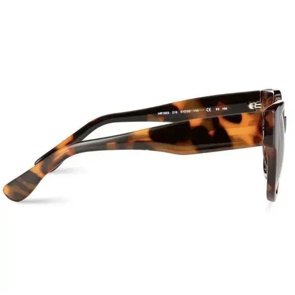 New Harper + Roe Brown Demi Tortoise Shell Sunglasses - Picture 5 of 6
